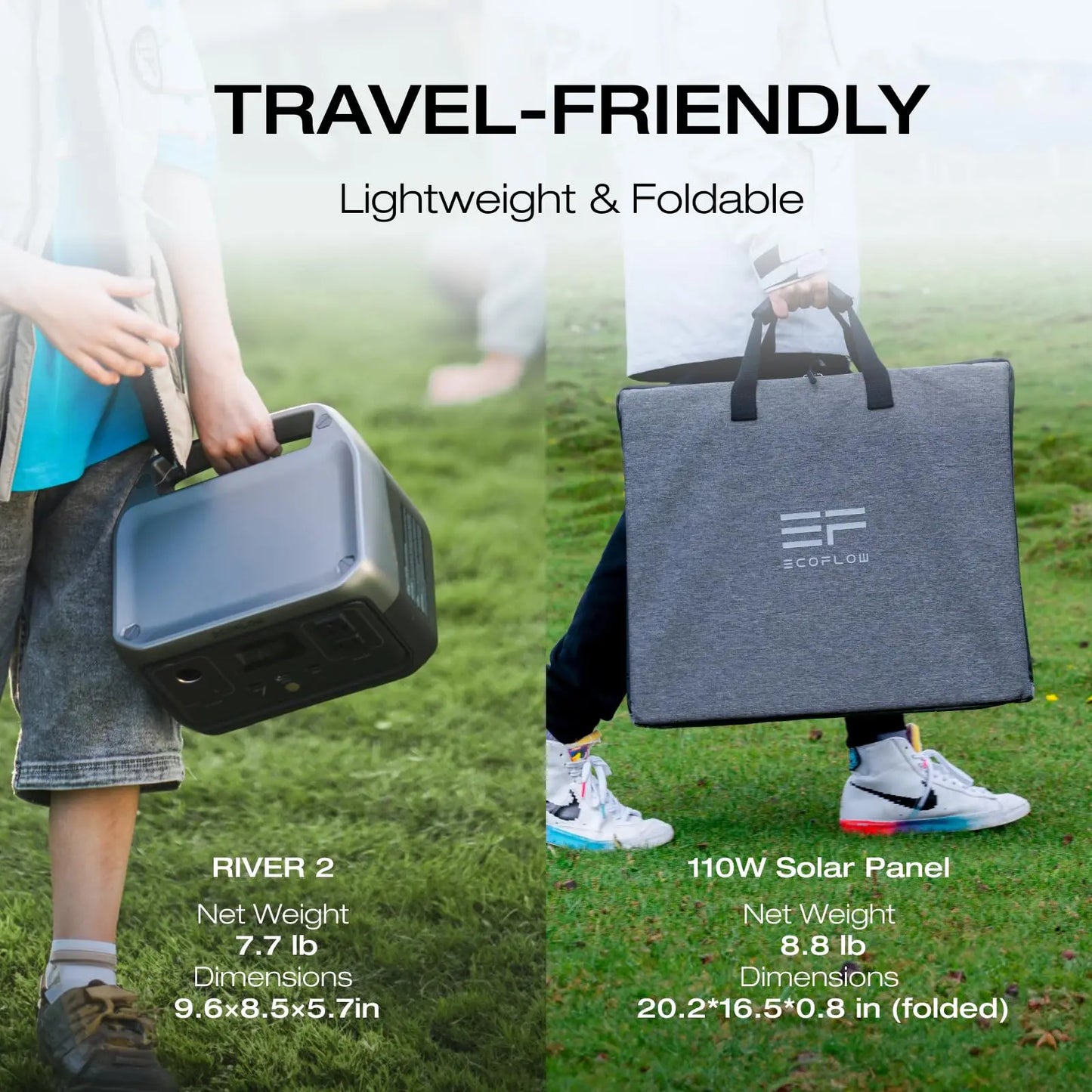 ECOFLOW RIVER 2 Portable Power Station - 256Wh LiFePO4 Battery - Renewable Depot