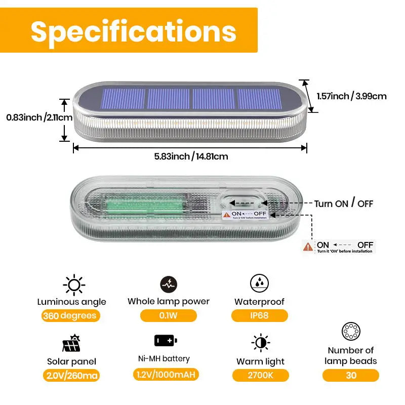 LED Solar Deck & Stair Lights