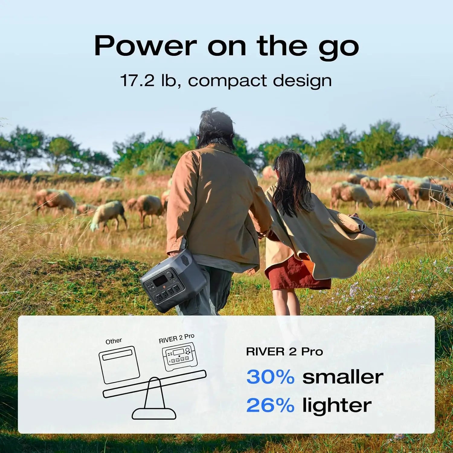 ECOFLOW Portable Power Station RIVER 2 Pro 700, 716Wh LiFePO4 Battery Solar Generator - Renewable Depot