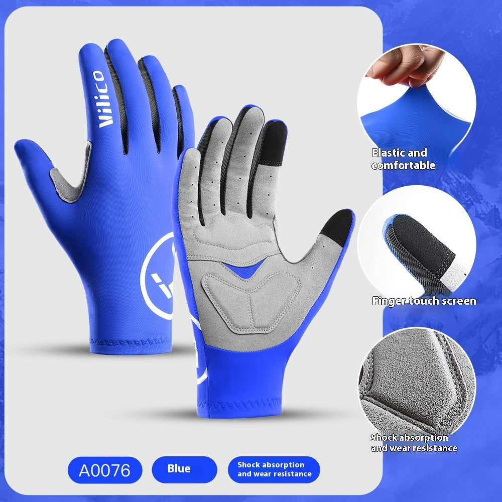 Spring & Summer Outdoor Mountain Bike Riding Gloves – Thin Shock Absorption